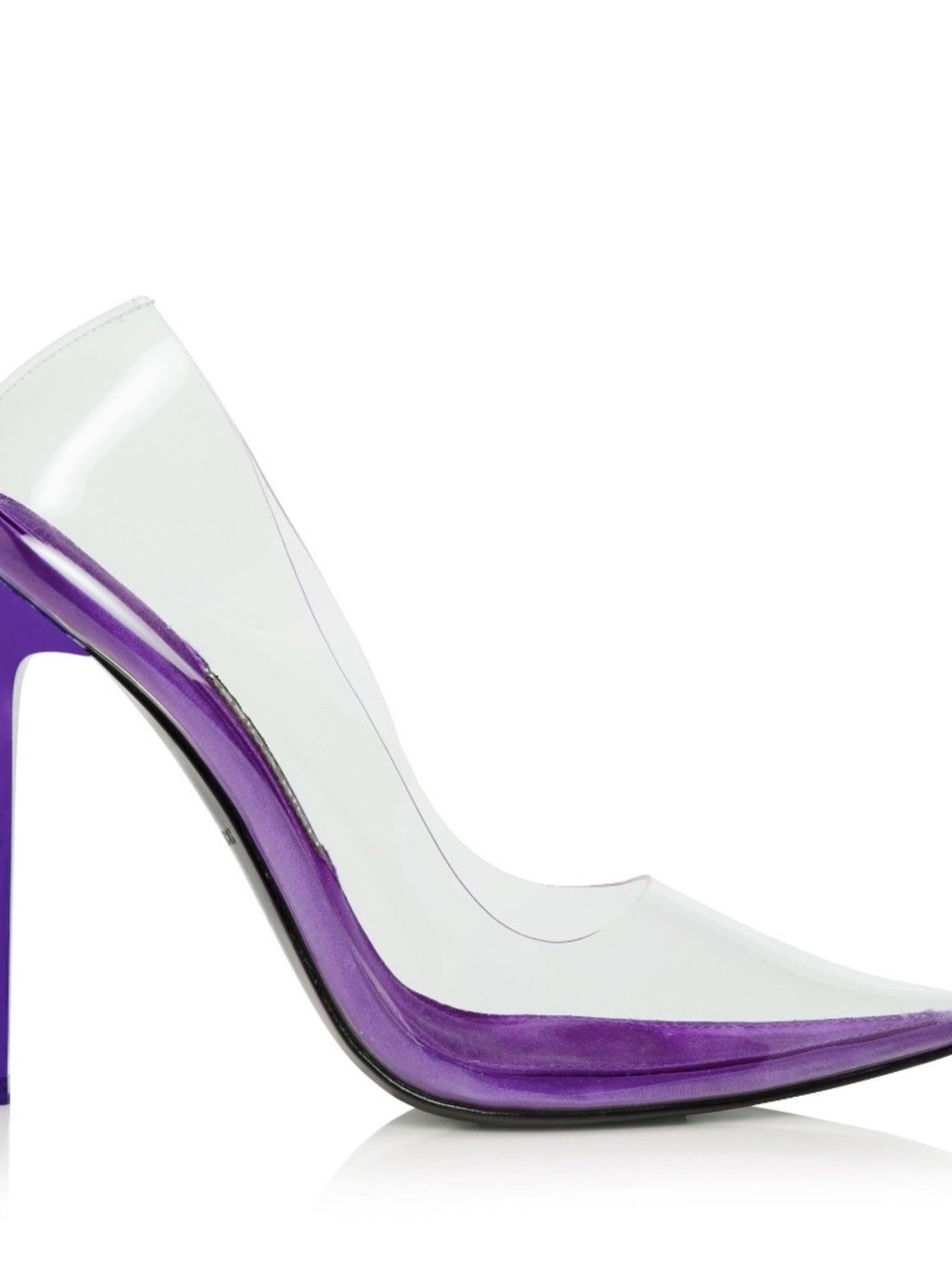 Jessica Rich “So Fancy” purple clear heels stilettos 👠
